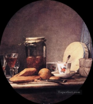 Jean Baptiste Simeon Chardin Painting - April still life Jean Baptiste Simeon Chardin